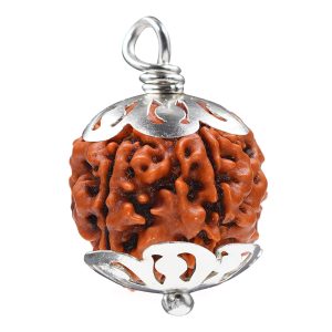 4 mukhi rudraksha lab certifed siddh abhimantrit with locket/Pendent