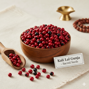 Abhimantrit Kali Lal Gunja for Protection & Wealth (pack of 21)