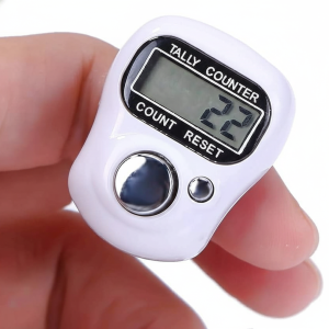 Digital Tally Counter for Mantra Chanting & Jaap - Portable Finger Counter with LCD Display & Reset Button