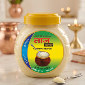 Taj Gold Premium Ghee (500 ml) – Traditional Danedar Quality Puja Pupose