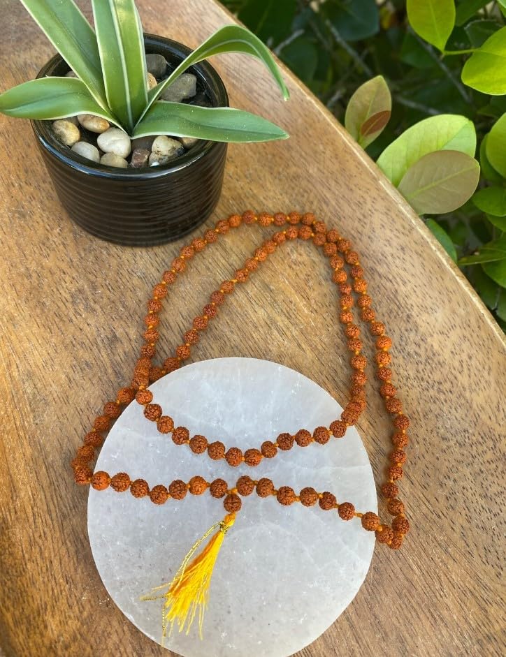 5 Mukhi Rudraksha Mala (2mm, 108+1 Beads) - Smallest Size Natural Panchmukhi Rudraksh Mala - Image 2